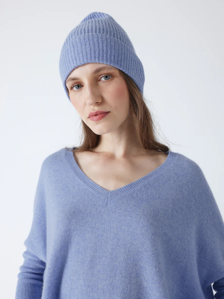 Berretto Absolut Cashmere Maeve chambray blue