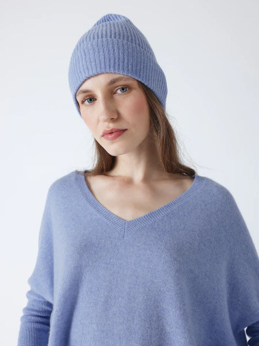 Berretto Absolut Cashmere Maeve chambray blue