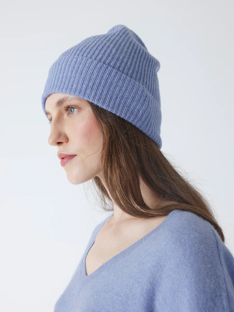 Berretto Absolut Cashmere Maeve chambray blue