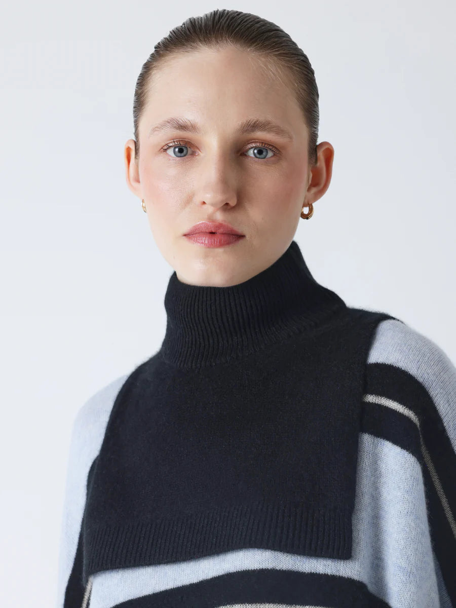 Sciarpa Absolut Cashmere scaldacollo Isaura black