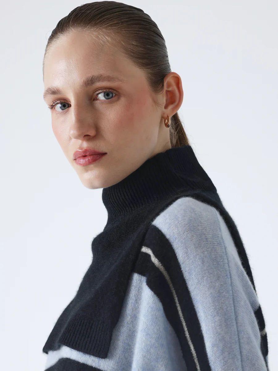 Sciarpa Absolut Cashmere scaldacollo Isaura black