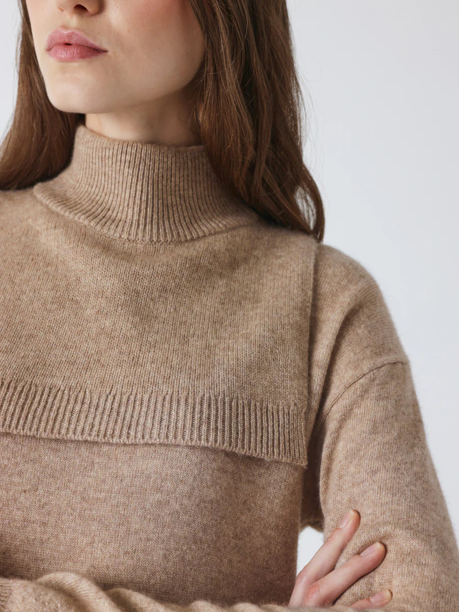 Sciarpa Absolut Cashmere scaldacollo Isaura chestnut