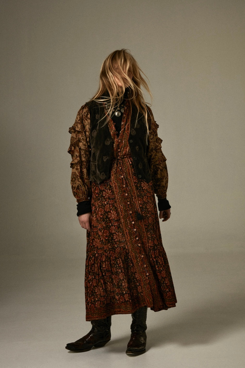 Gilet Maison Hotel Kafka Velluto Macchiato