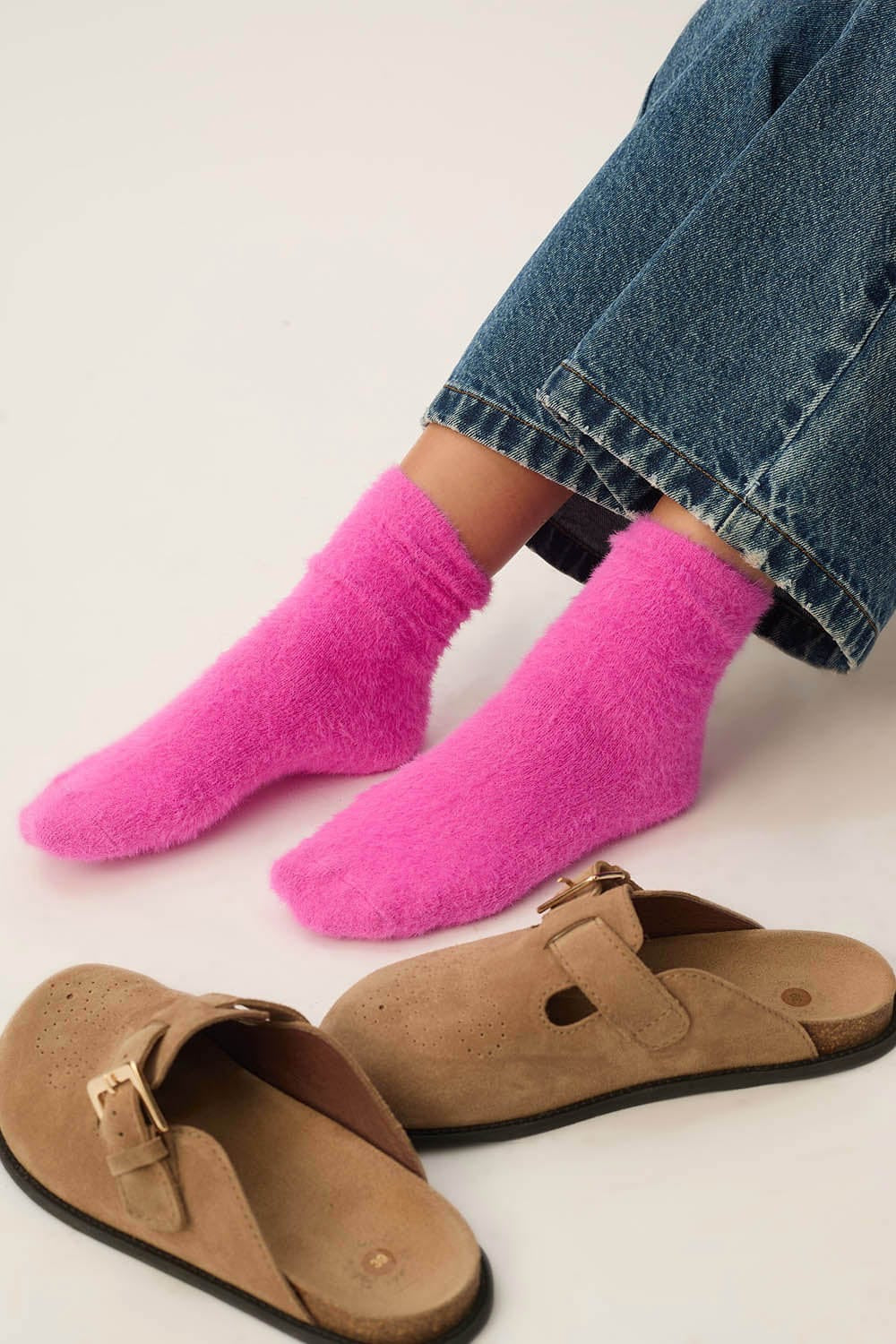 Calze Des Petits Hauts Pierette rose fluo