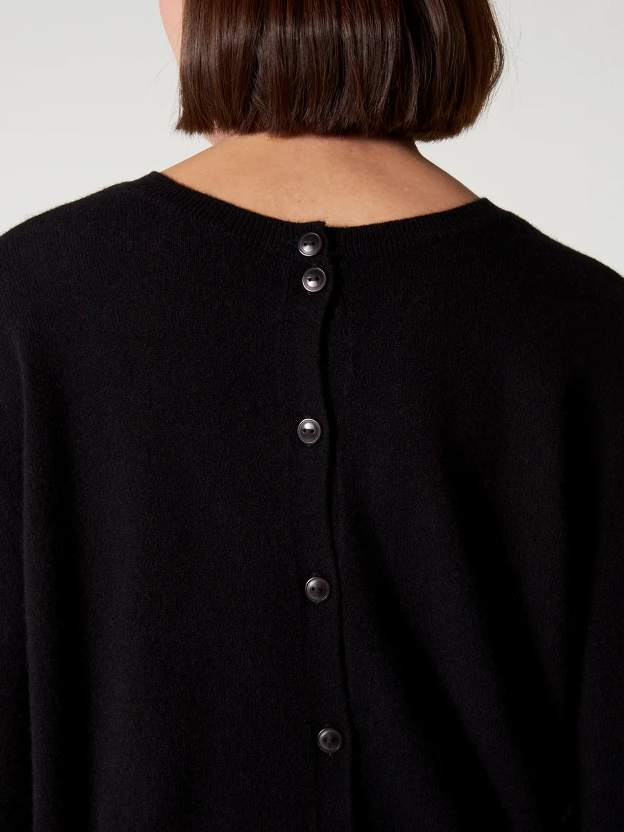 Cardigan Absoult Cashmere reversibile Lisette black