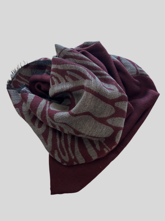 Sciarpa Flirt safari bordeaux