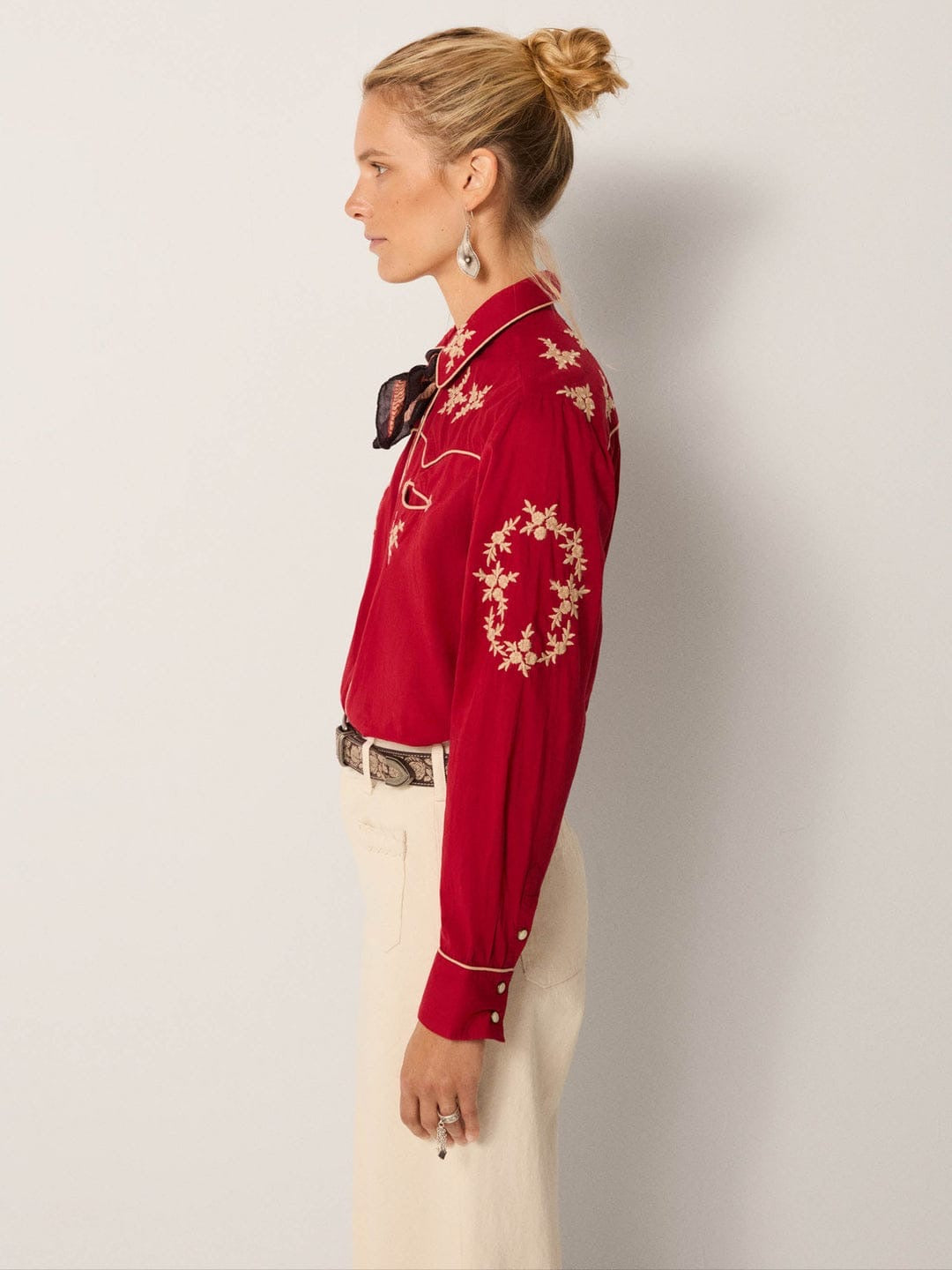 Camicia Maison Hotel Rodeo Sierra Western Red River
