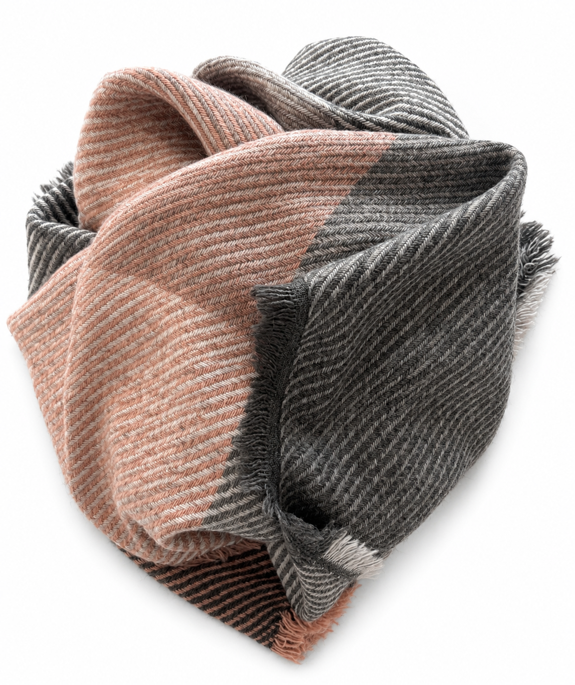 Sciarpa Flirt check + diagonale rosa