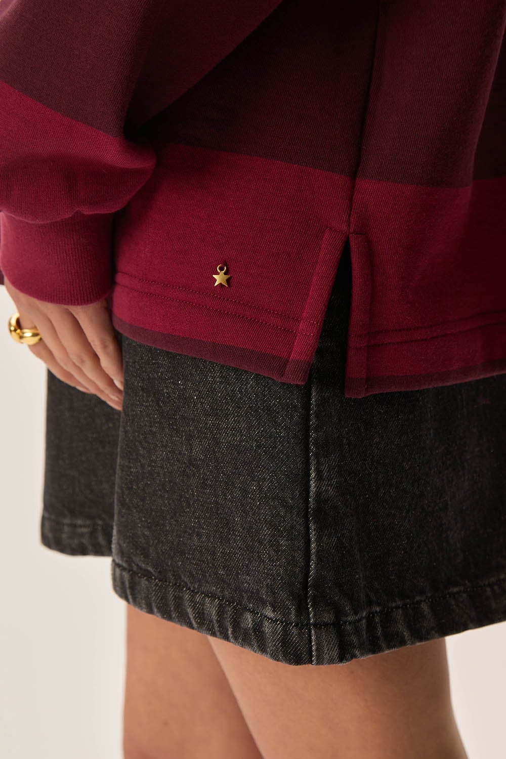 Felpa Des Petits Hauts Juliana rubi/griotte