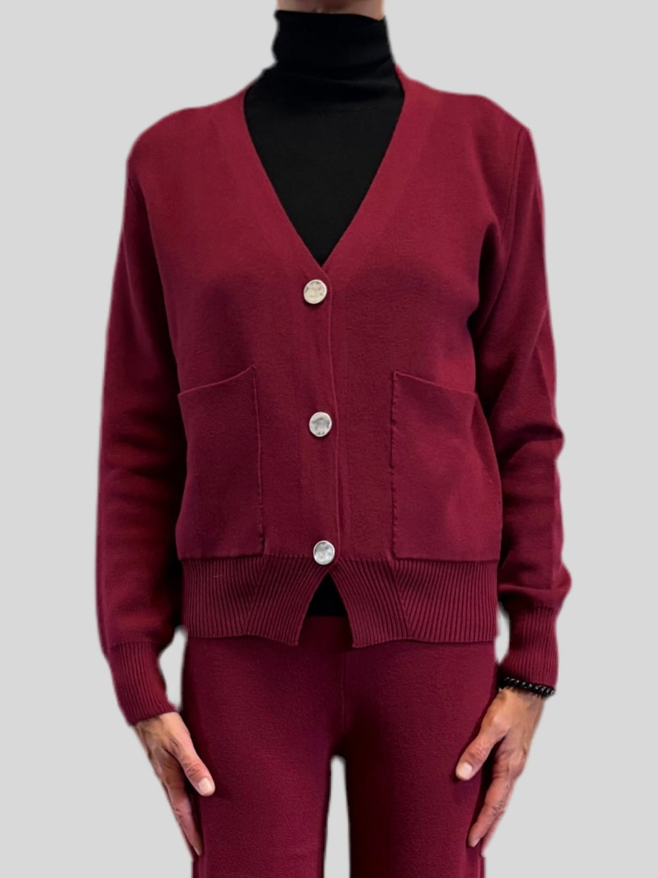 Cardigan Flirt viscosa amarena