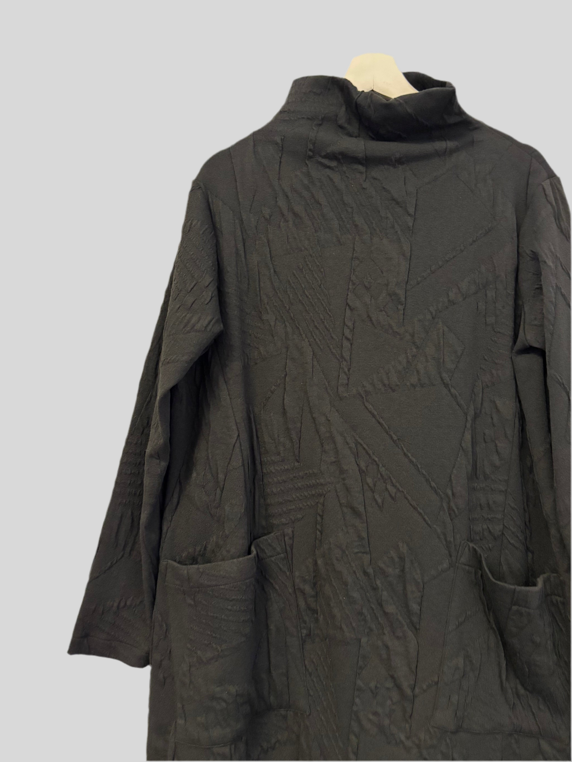 Abito Flirt corto goffrato nero