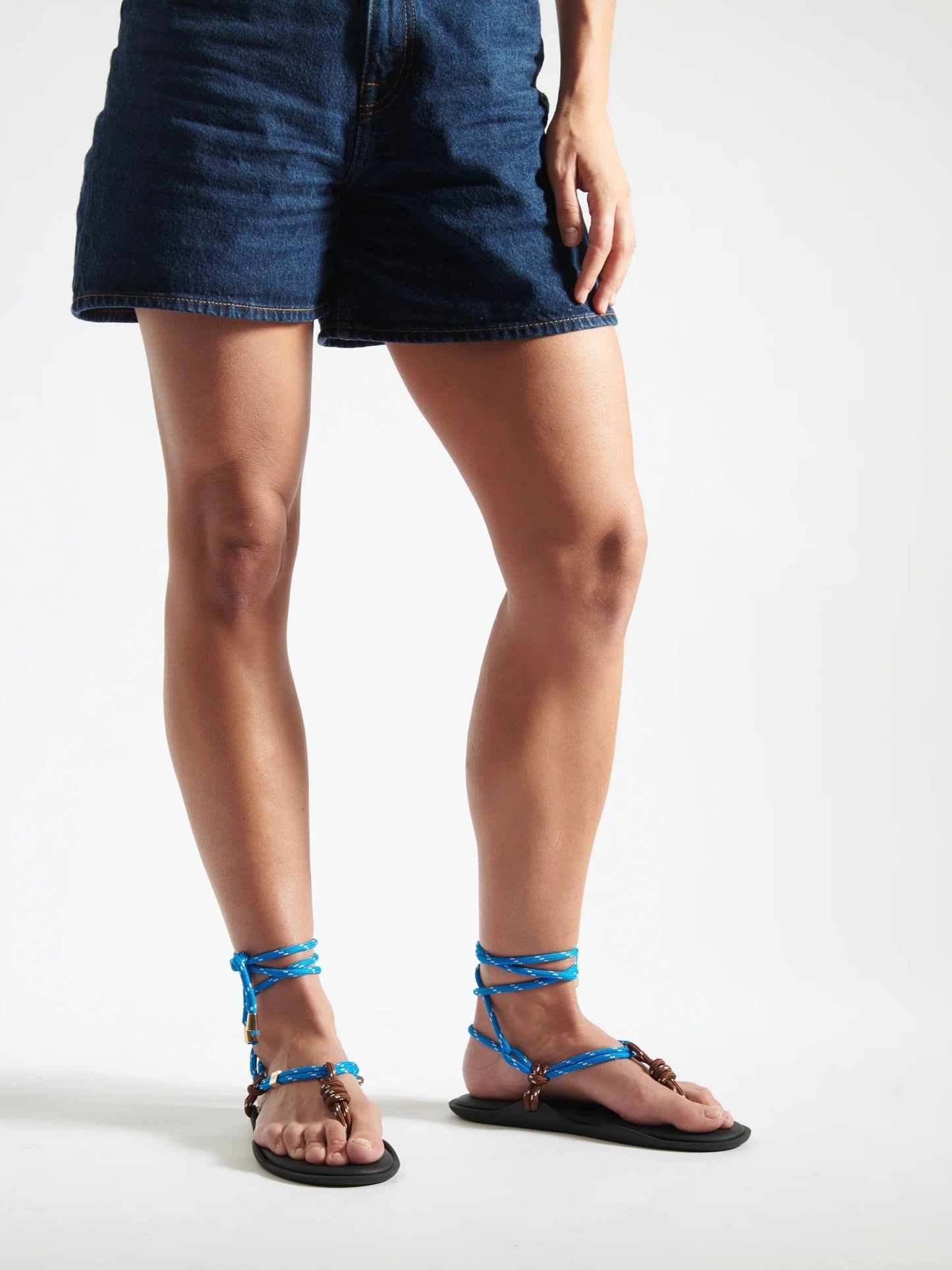 Sandalo Flowze FLO / TWIN - Brown/Sky Blue