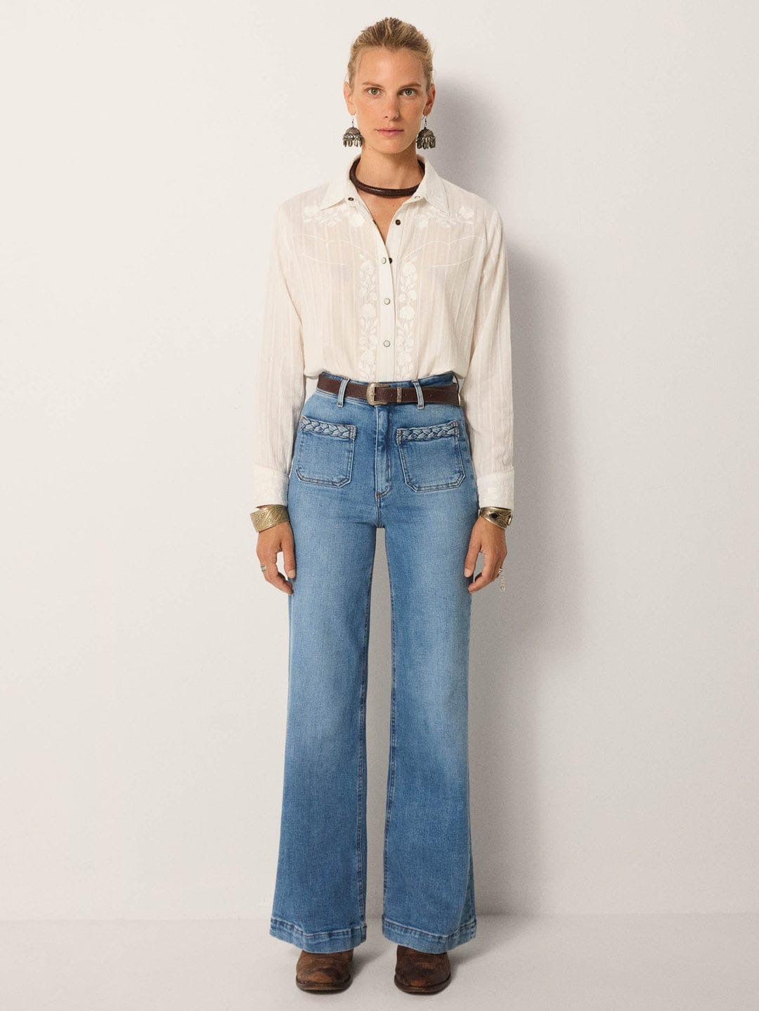 Jeans Maison Hotel Giuletta Willie light blue denim