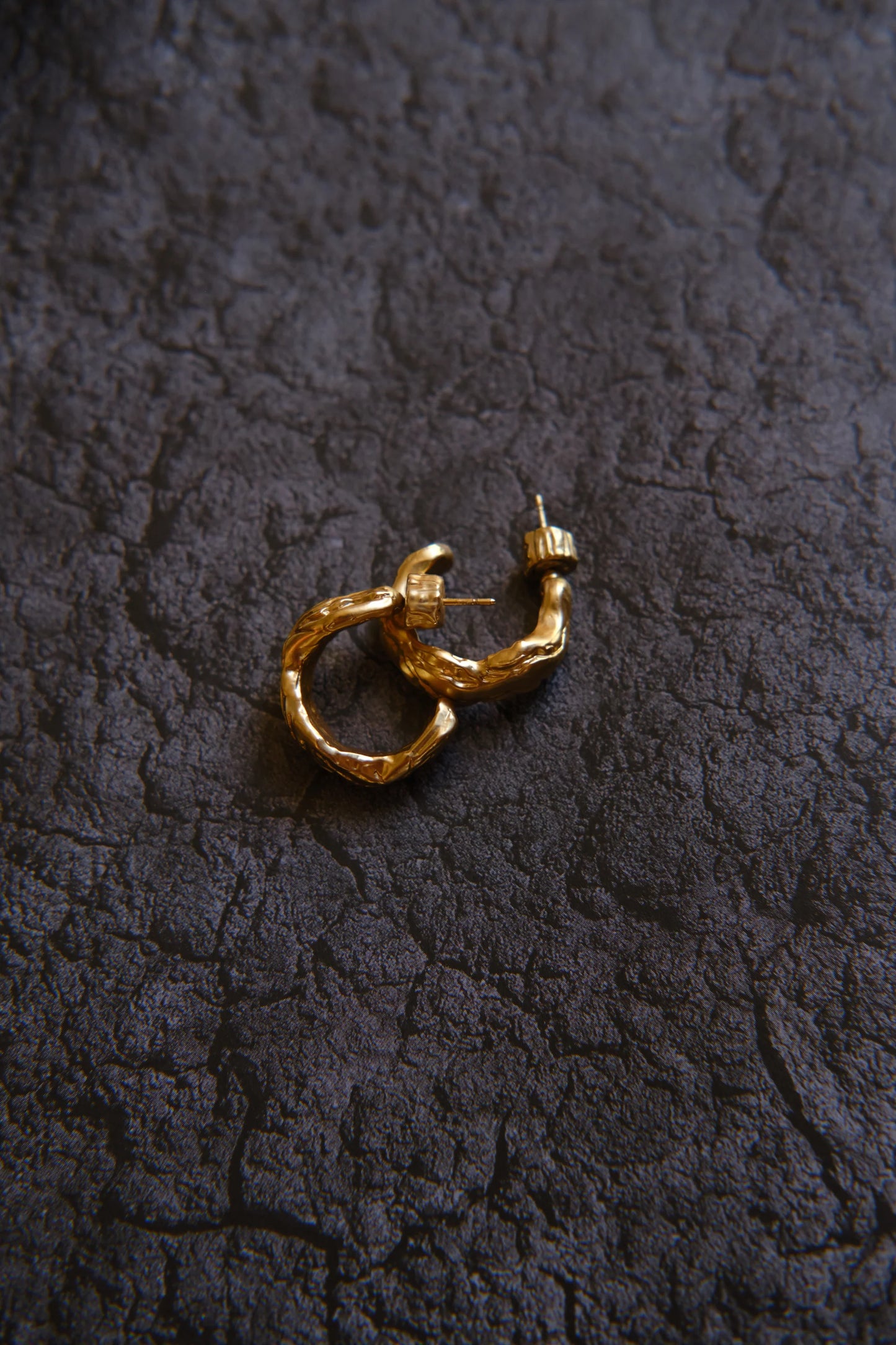 Orecchini Outerin Layered Earth Hoop Gold