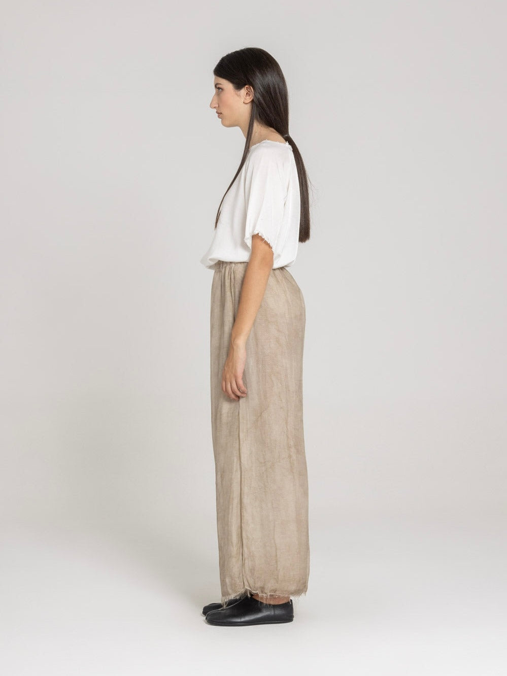 Pantalone Sanctamuerte palazzo sand shell