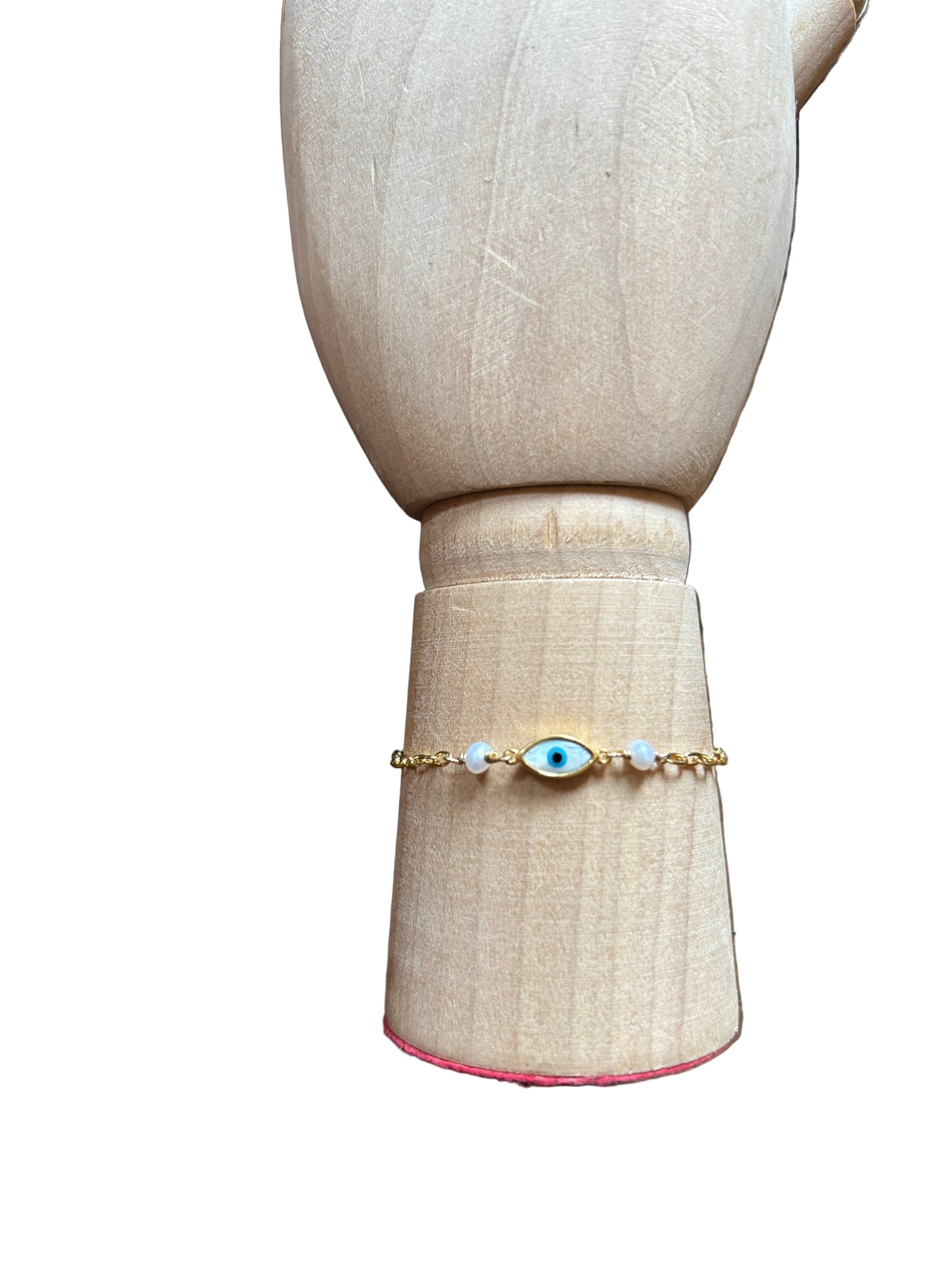 Bracciale Emmevi occhio e perle