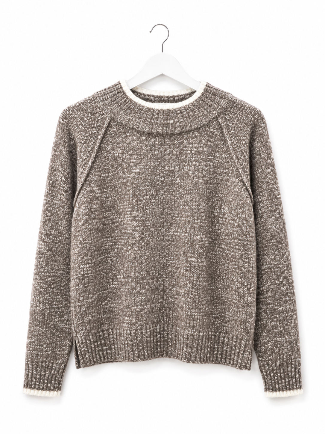 Maglione Flirt melange fango/panna