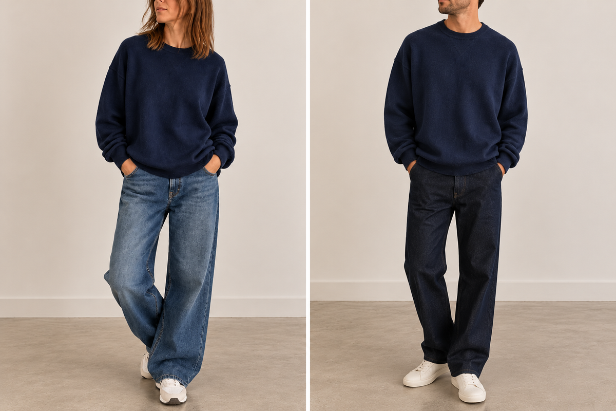 Maglione Absolut Cashmere Andy navy - unisex