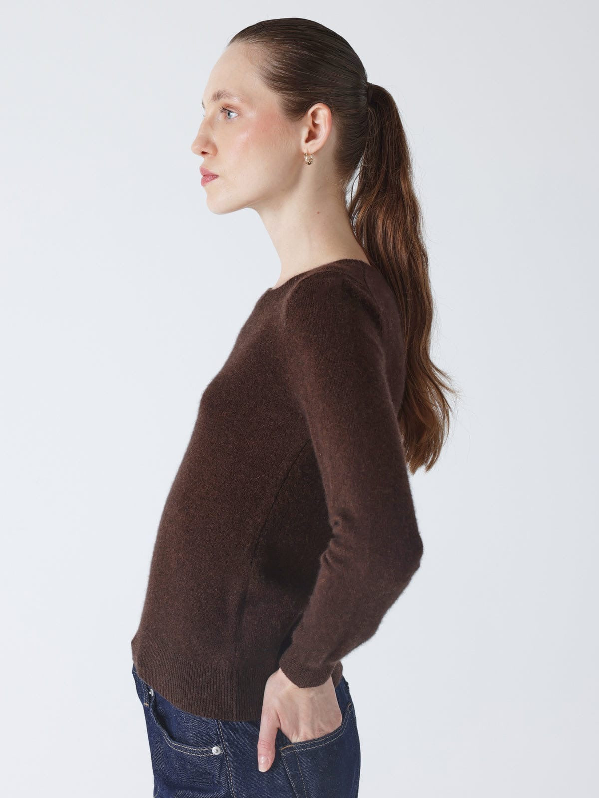 Maglione Absolut Cashmere Catelina brownie