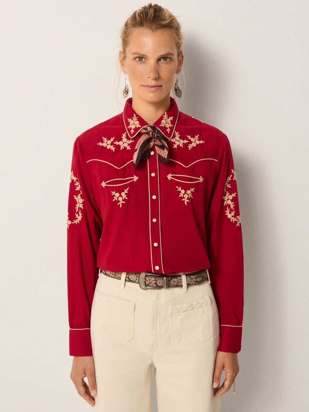 Camicia Maison Hotel Rodeo Sierra Western Red River