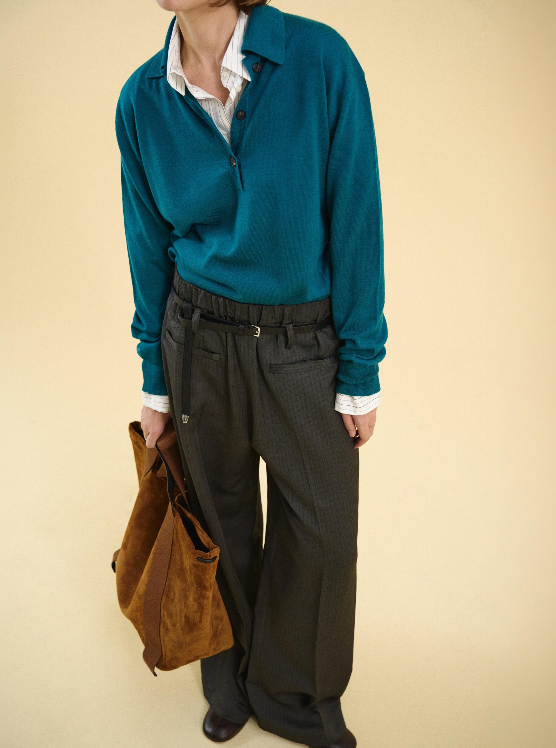 Maglione Tela Dakota ottanio