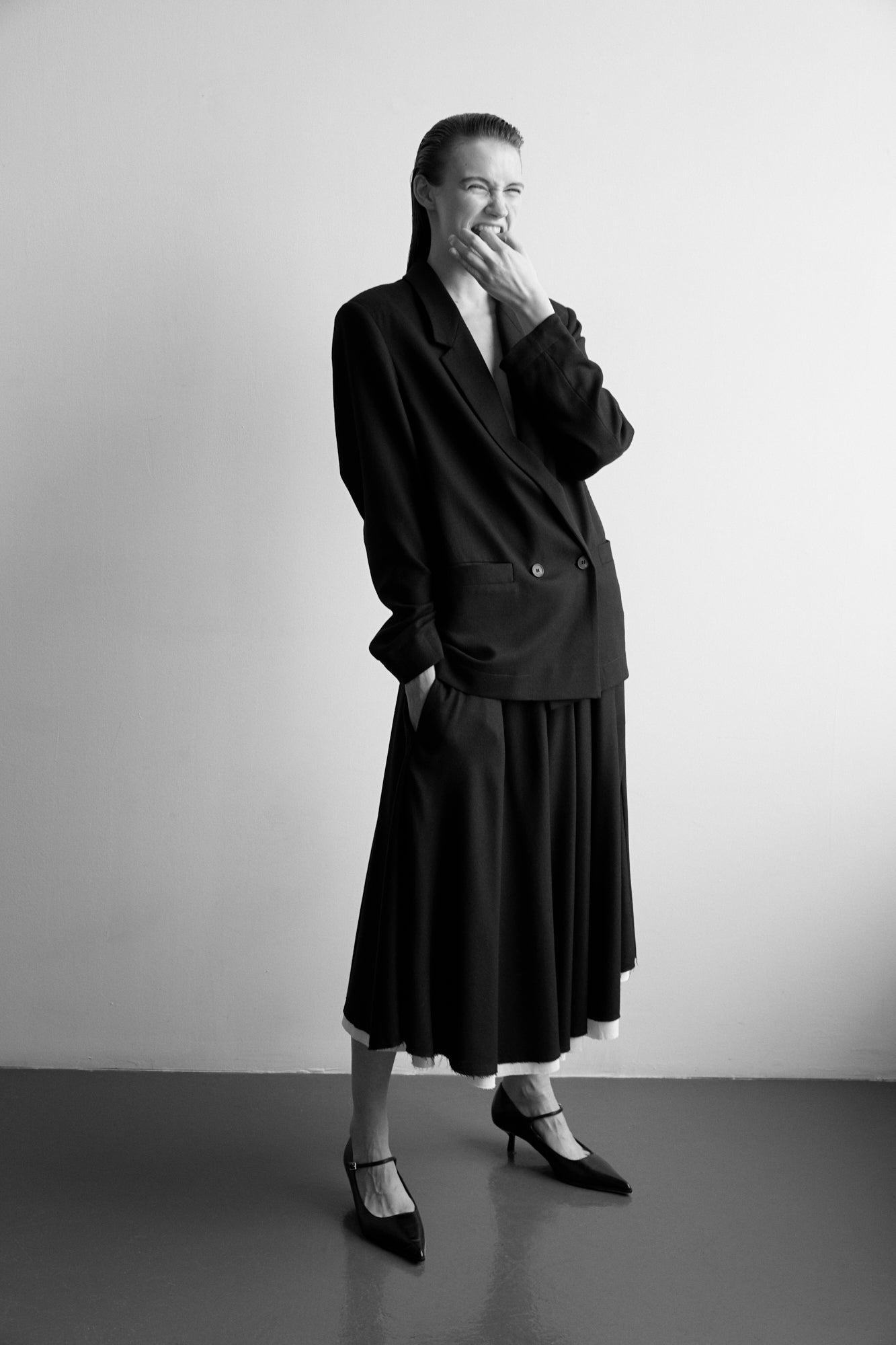 Gonna Phisique Du Role longuette grigia