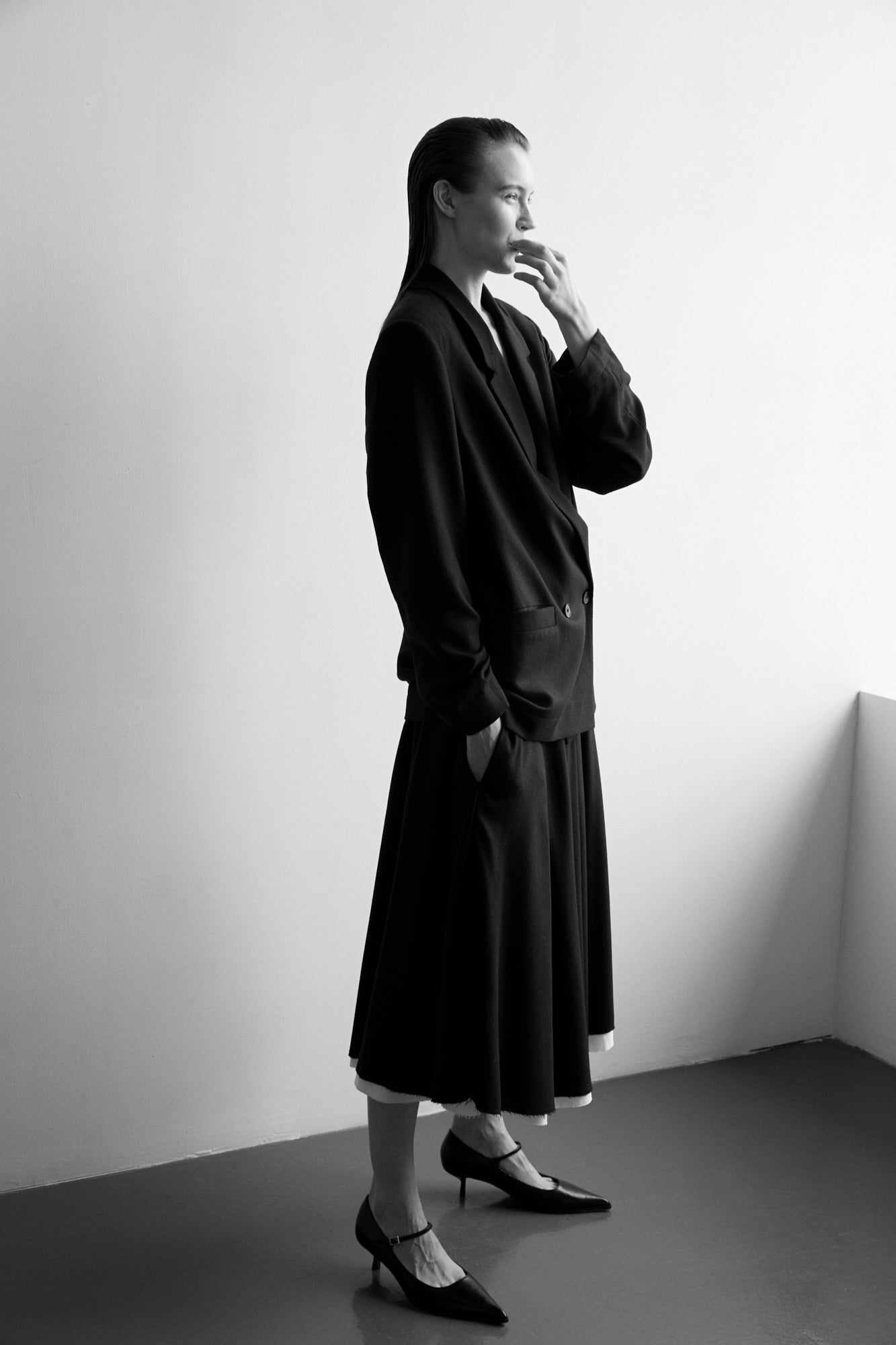 Gonna Phisique Du Role longuette grigia