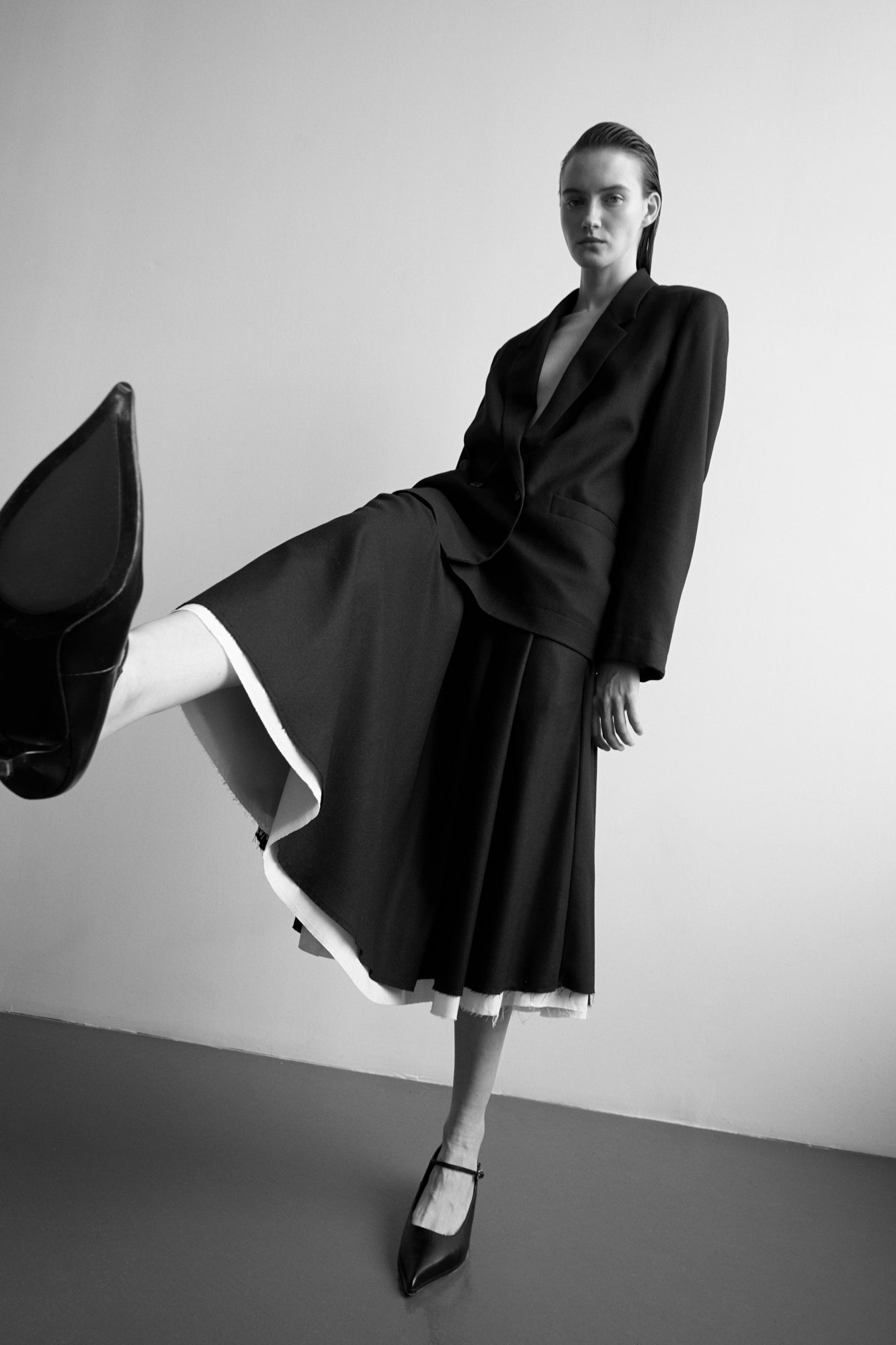 Gonna Phisique Du Role longuette grigia