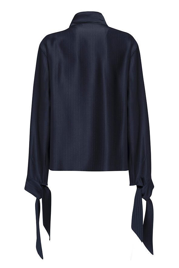 Blusa Tela Rebel blu notte