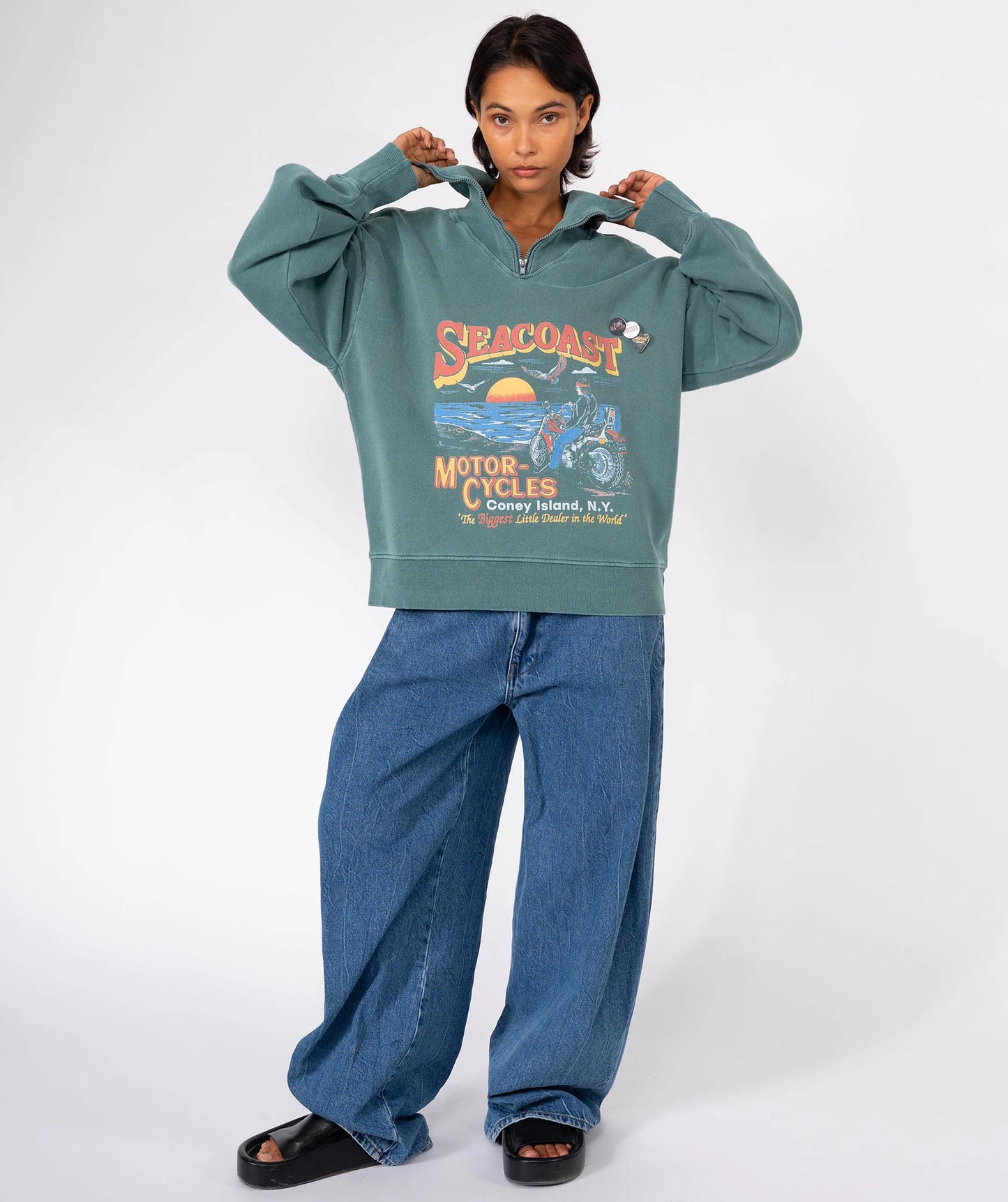 Felpa Newtone Seacost Driver forest