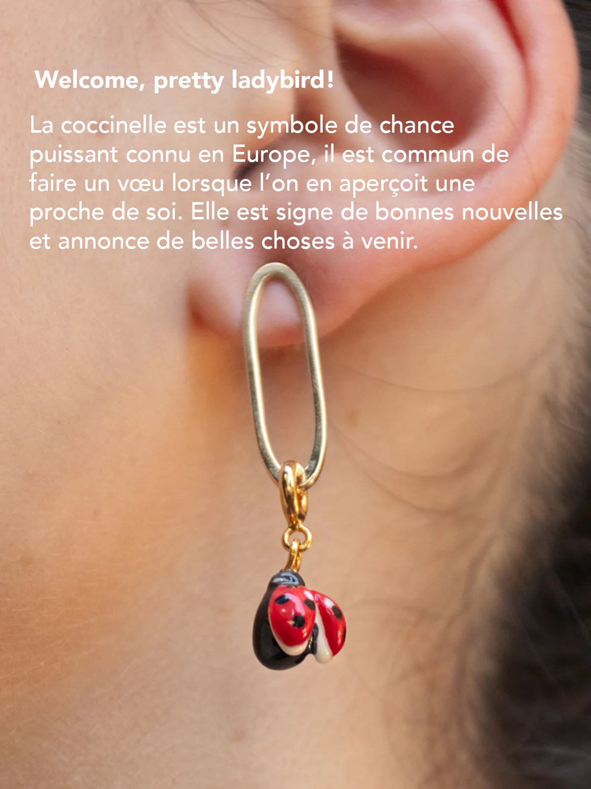 Orecchino Nach Mini Ladybug