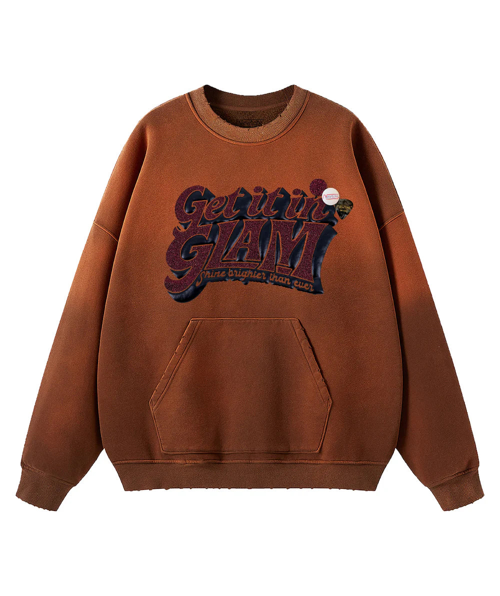 Felpa Newtone Brighter Piper vintage brown