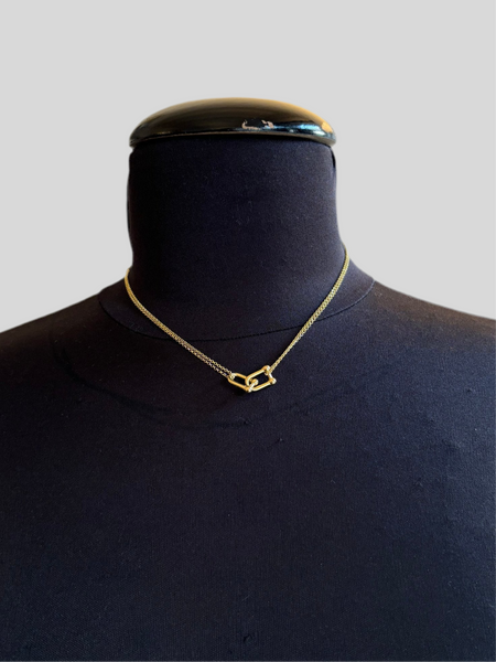 Emmevi gold link necklace