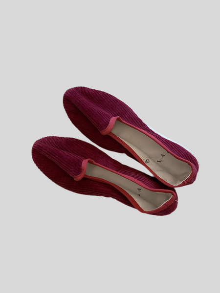 SPECIAL PRICE * LAC grape velvet Friulane shoes