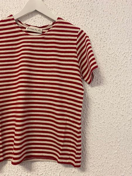 Phisique Du Role red striped t-shirt