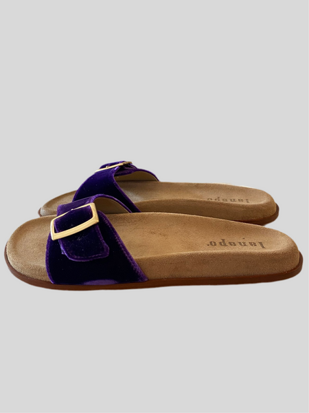 SPECIAL PRICE * Lanapo purple velvet sandals