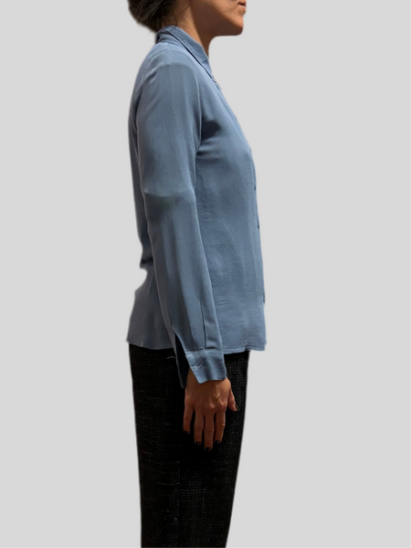 Flirt light blue viscose shirt