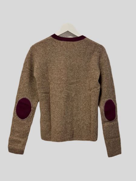 Absolut Cashmere Breena Chesnut/Eggplant sweater