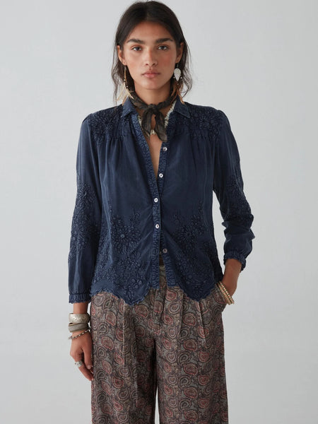 Maison Hotel Ariana shirt - Indigo Blue