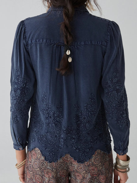 Maison Hotel Ariana shirt - Indigo Blue