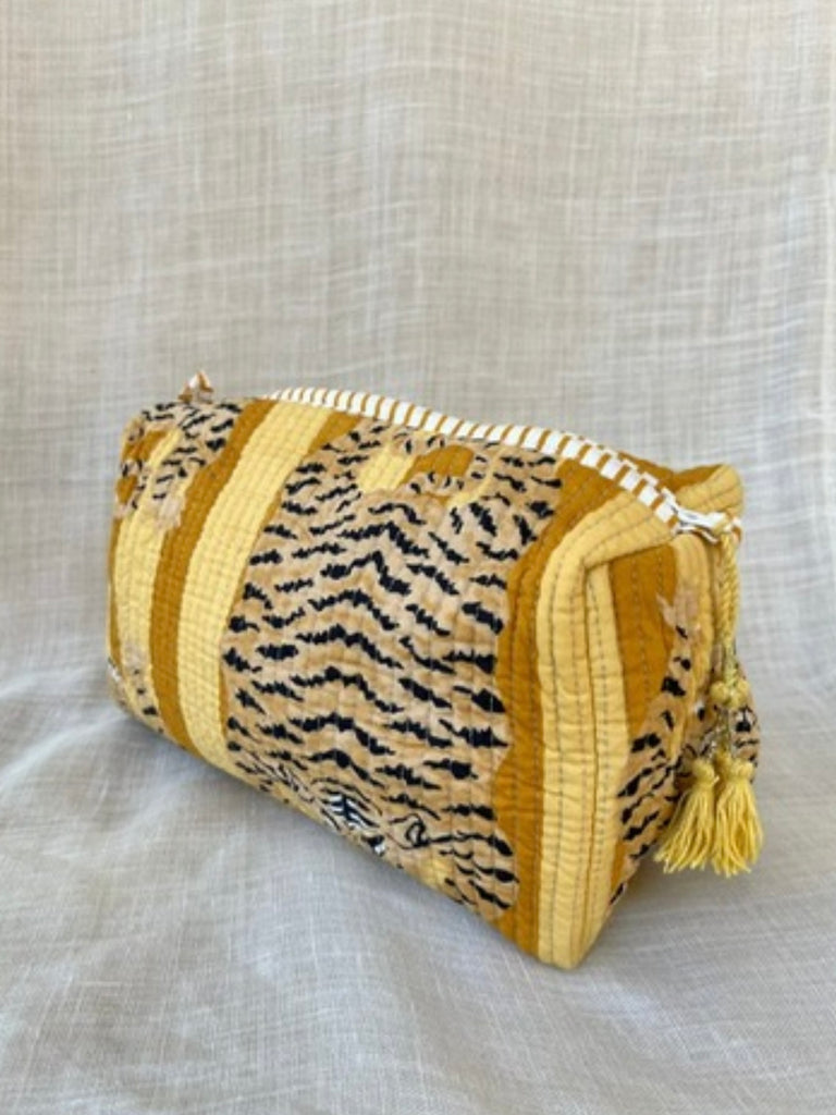 Bohemia Couture beauty bag - yellow tiger