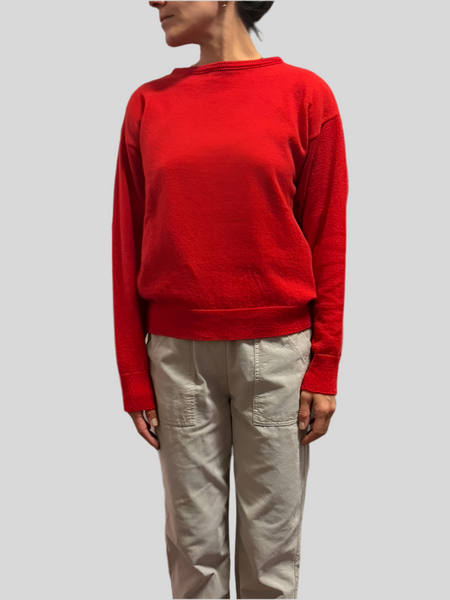 Chiara Bertani red sweater