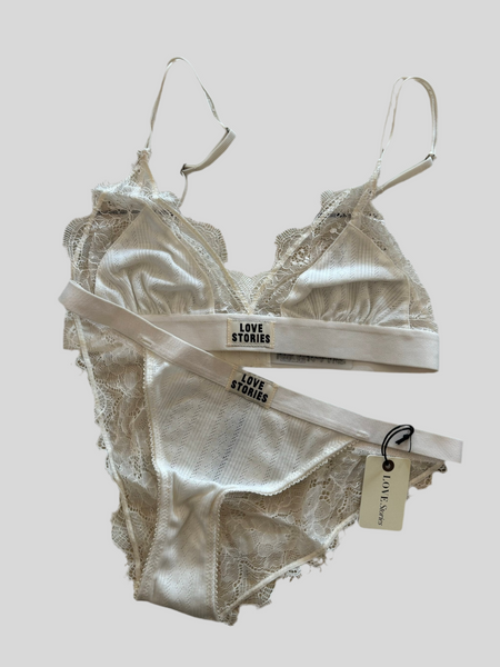 Love Stories Love Lace Off White bralette