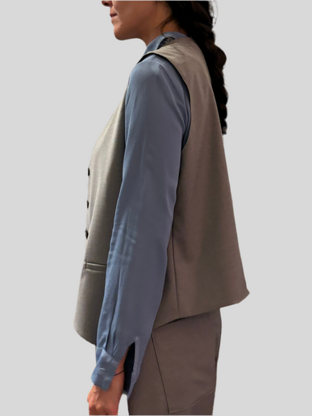 Flirt taupe nylon jacket