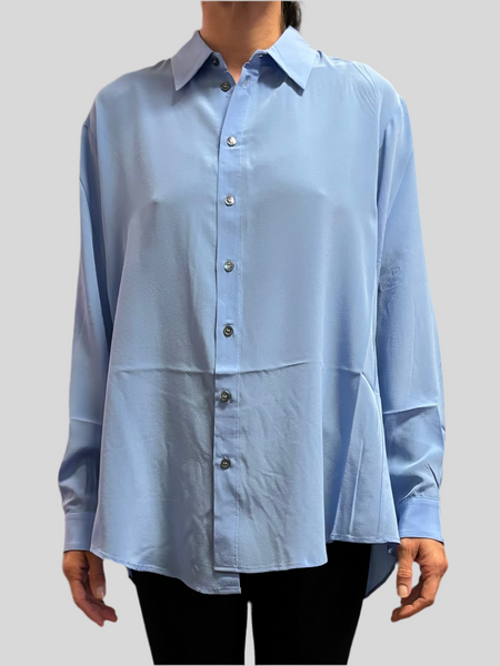 Phisique Du Role light blue silk shirt