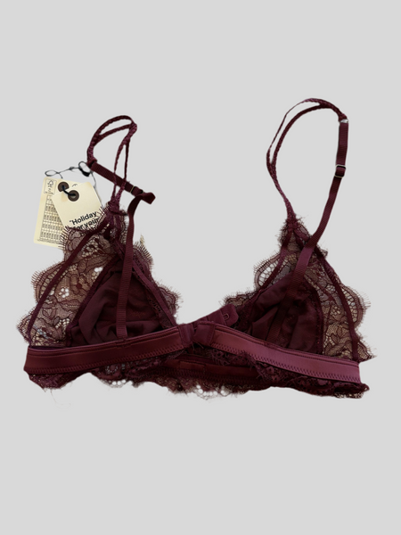 Love Stories Love Lacy Burgundy bralette