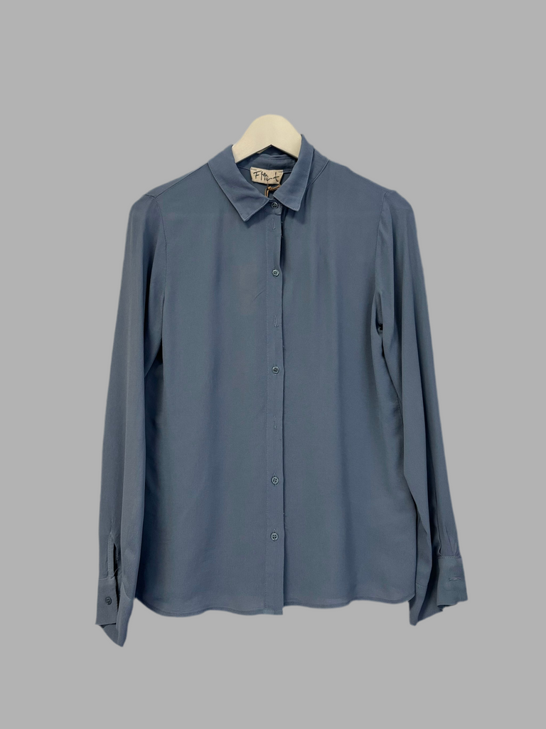 Flirt light blue viscose shirt