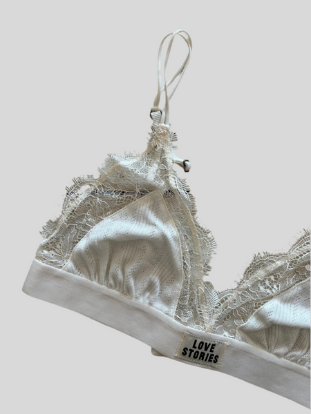 Love Stories Love Lace Off White bralette