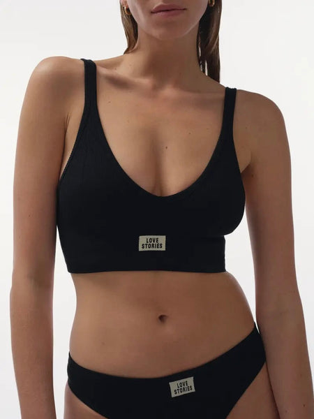 Love Stories Posey Black bralette