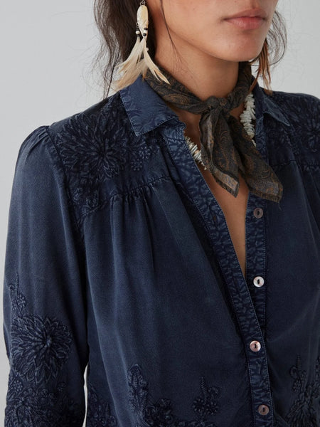 Maison Hotel Ariana shirt - Indigo Blue